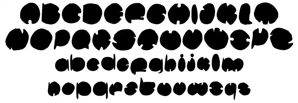 Bubfont specimens