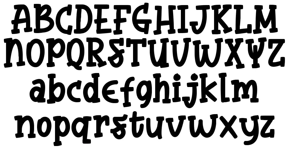 Bubble Yummyfont specimens