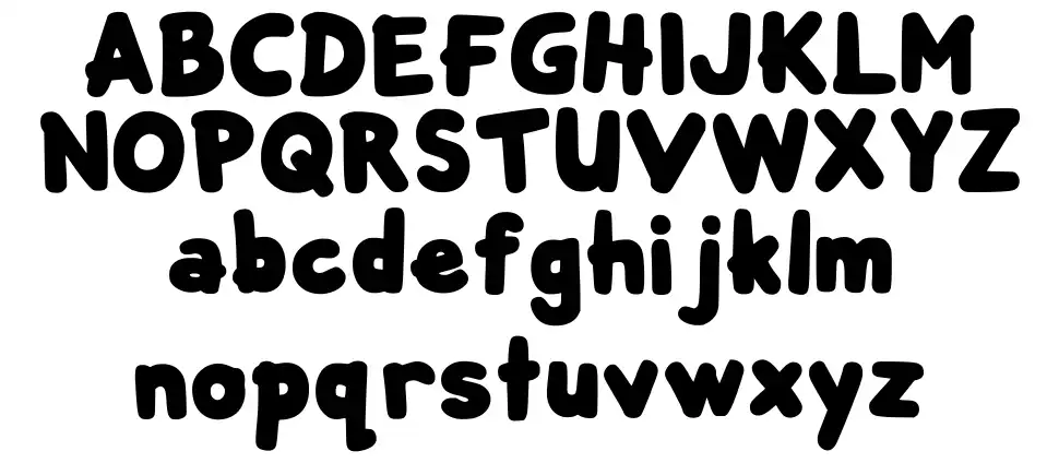 Bubblee Kidsfont specimens