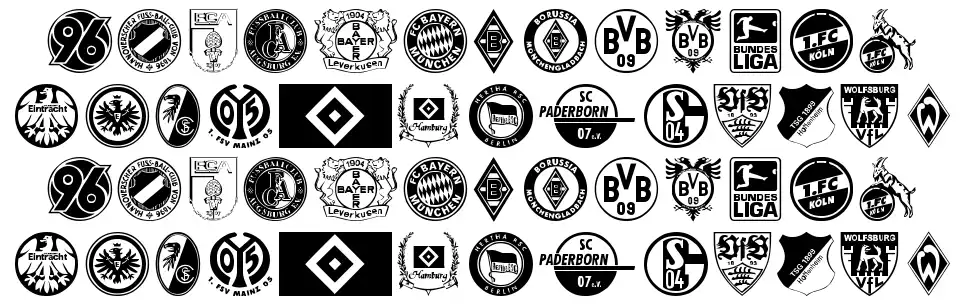 Bundesligafont specimens