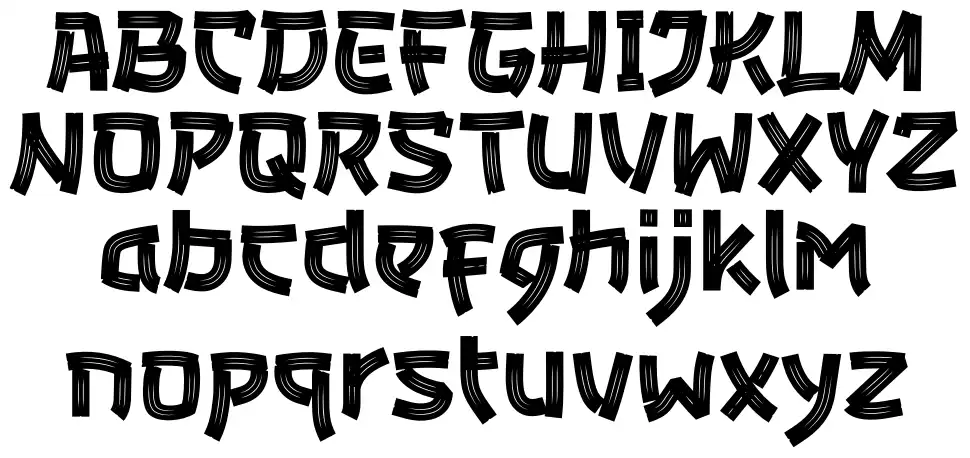 Bunkasai Spécimens Bunkasaifont specimens