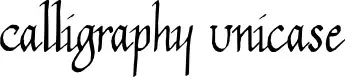 Calligraphy Unicase