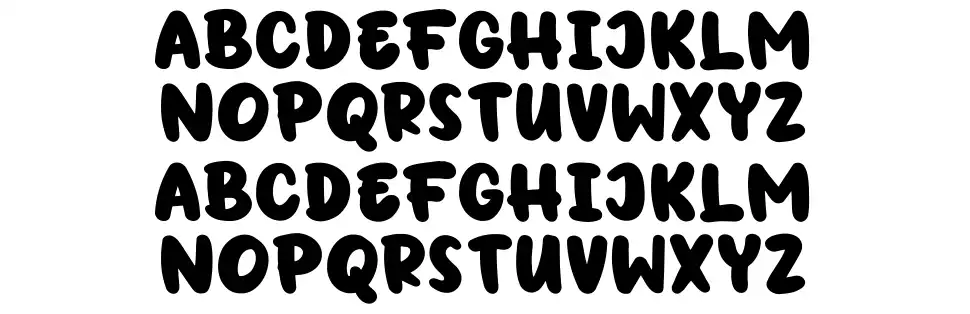 Candy Paintfont specimens