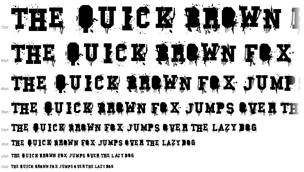 Carnage Collegefont waterfall