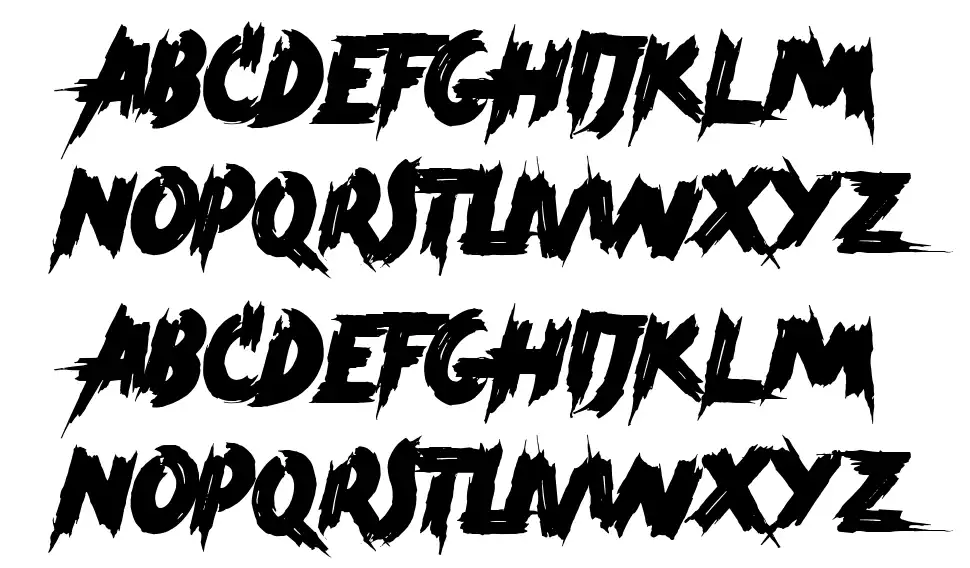 Carnage Movie Posterfont specimens