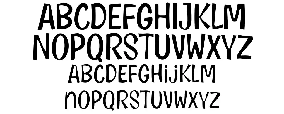 Cartoon Academyfont specimens