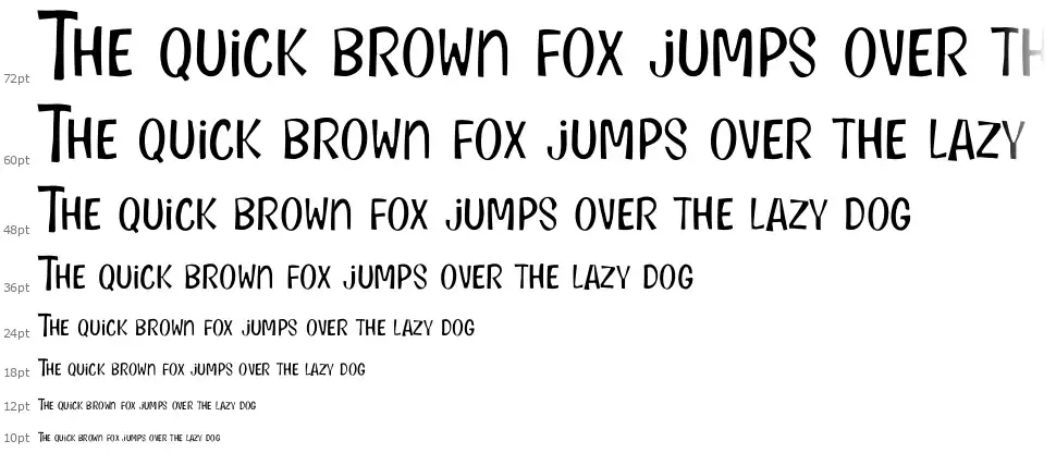 Cartoon Academyfont waterfall