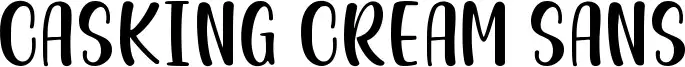 Casking Cream Sans