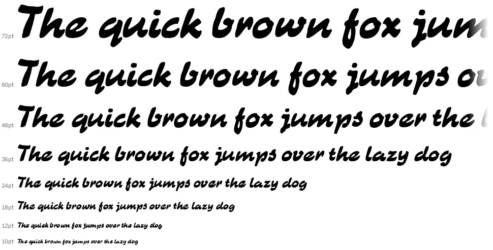 CAT Kurierfont waterfall