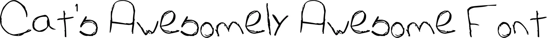Cat's Awesomely Awesome Font