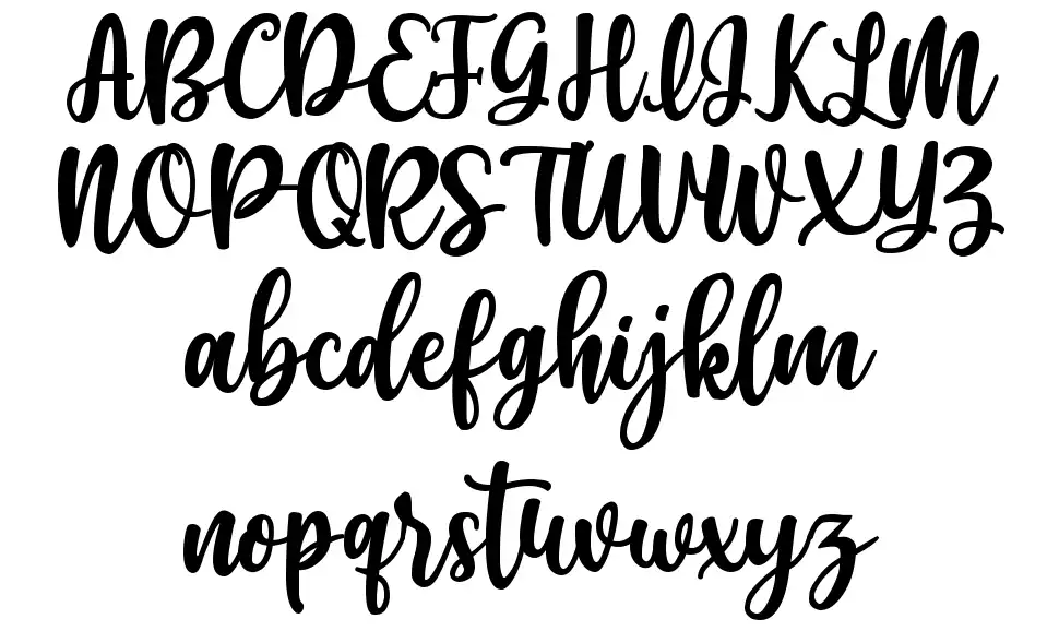 Cherry Blossom Scriptfont specimens