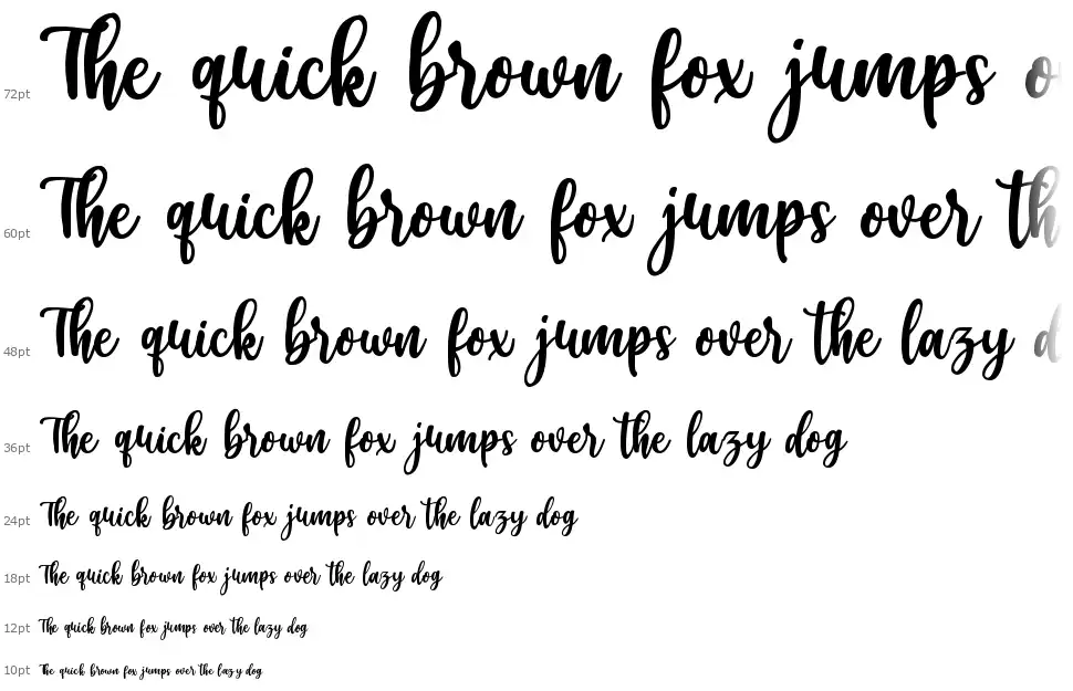Cherry Blossom Scriptfont waterfall