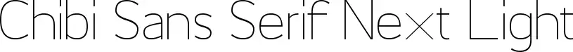 Chibi Sans Serif Next Light