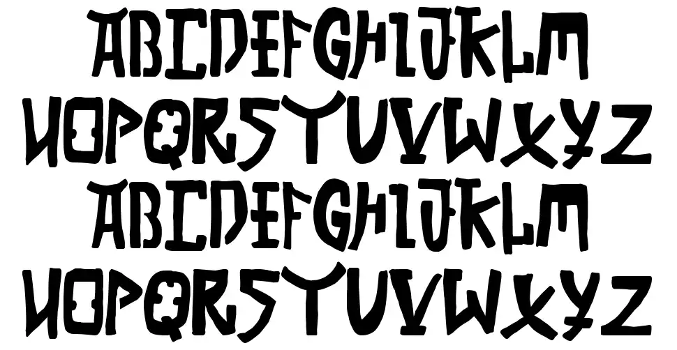 China Clubfont specimens