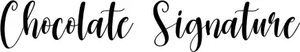 Chocolate Signature