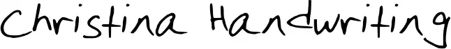 Christina Handwriting