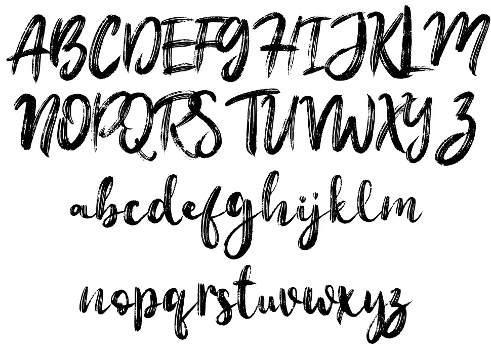 Christmas Rockstarfont specimens