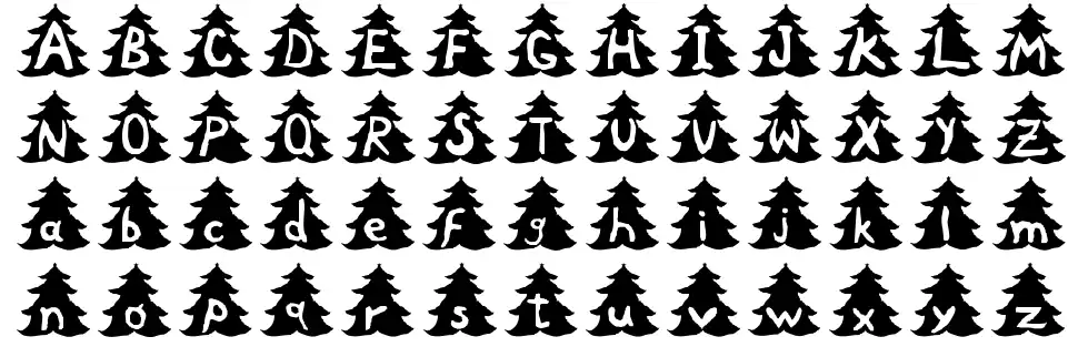Christmas Treefont specimens