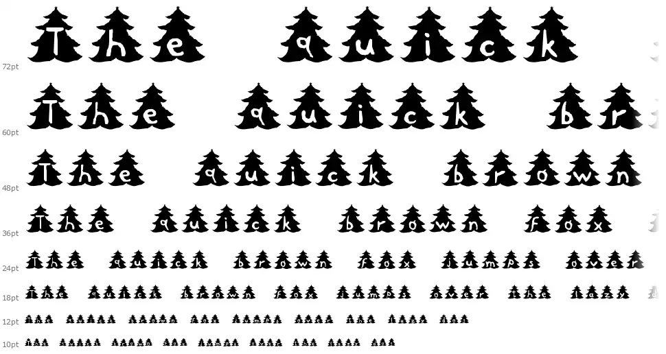 Christmas Treefont waterfall