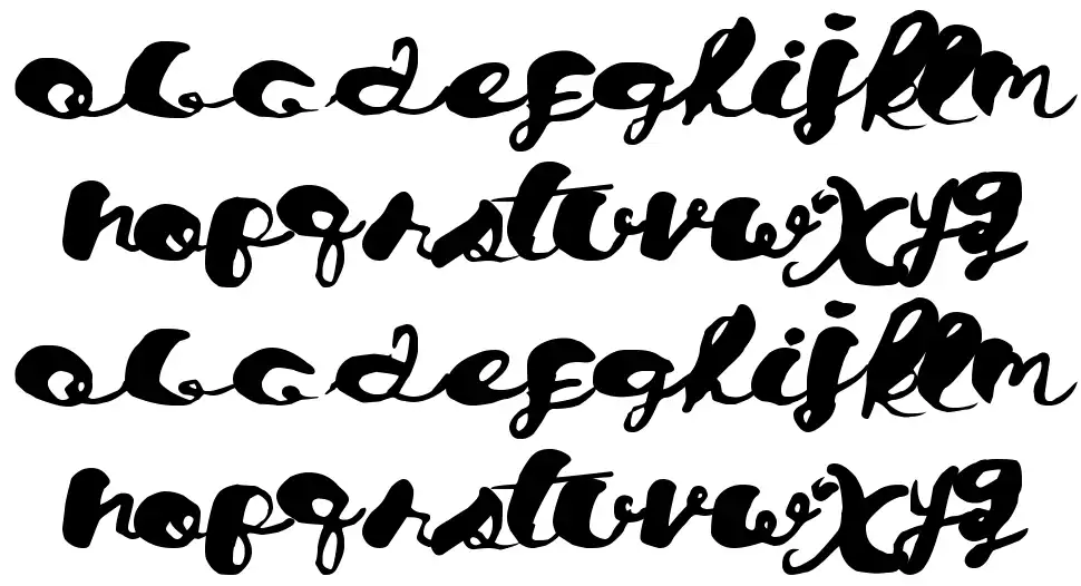 Chronical Scriptfont specimens