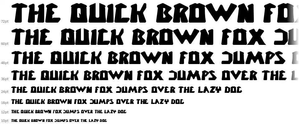 Chunky Barfont waterfall