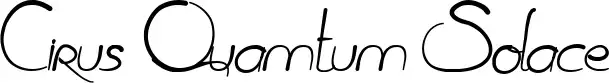Cirus Quamtum Solace