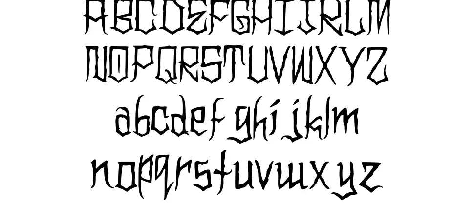 Clownoween Spécimens Clownoweenfont specimens