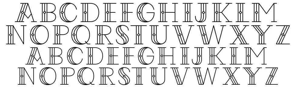 Codian October Ninefont specimens