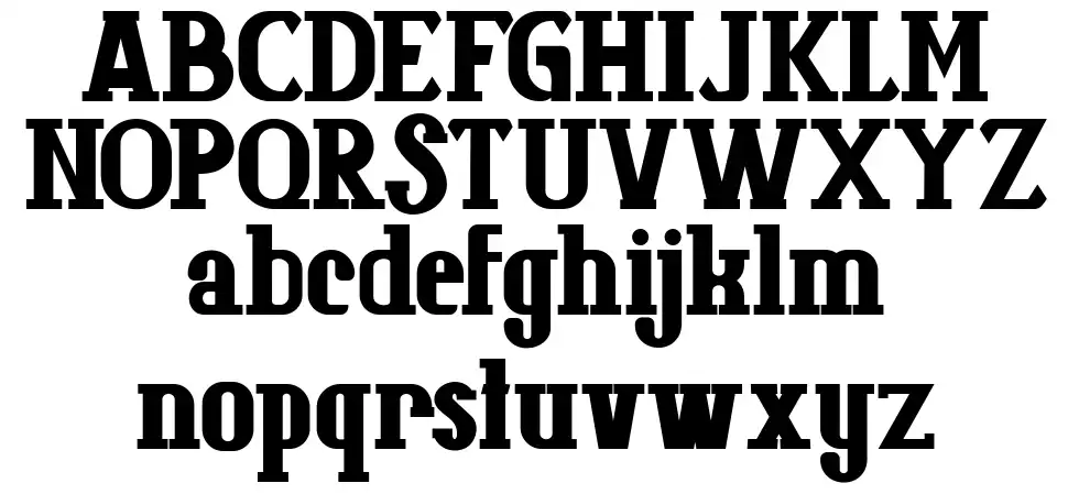 Colbadfont specimens