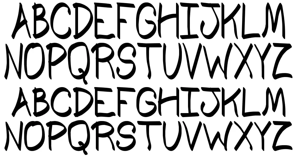 Comic's of South Stfont specimens
