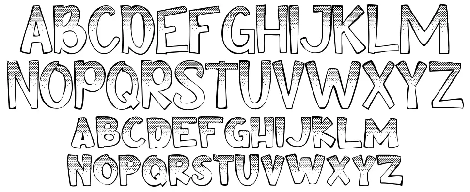 Comikfont specimens