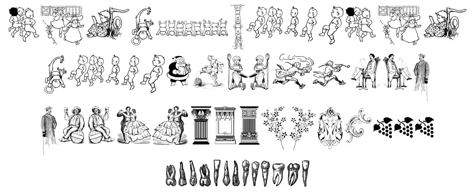 Cornucopia of Dingbats Twofont specimens