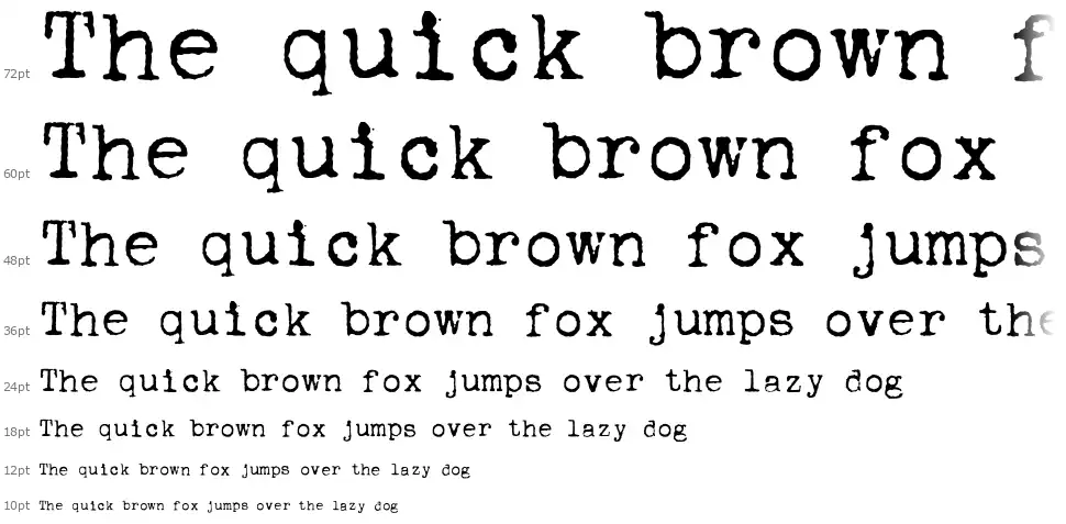 Corona 4 Typewriterfont waterfall