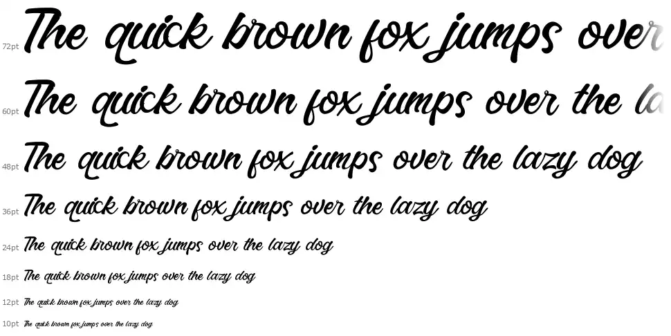 Crazy Wishfont waterfall