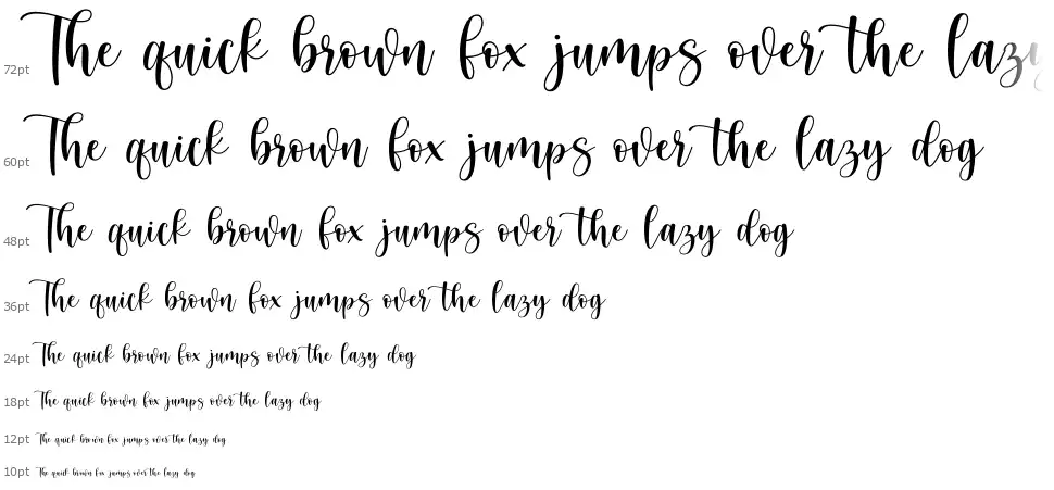 Cream Candyfont waterfall