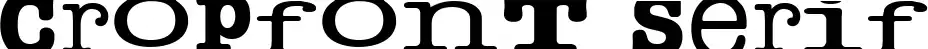 Cropfont Serif