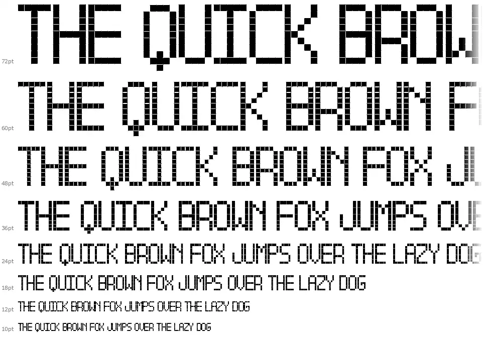 Cross Led Bold TFBfont waterfall