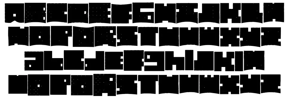 Cubic Boldfont specimens