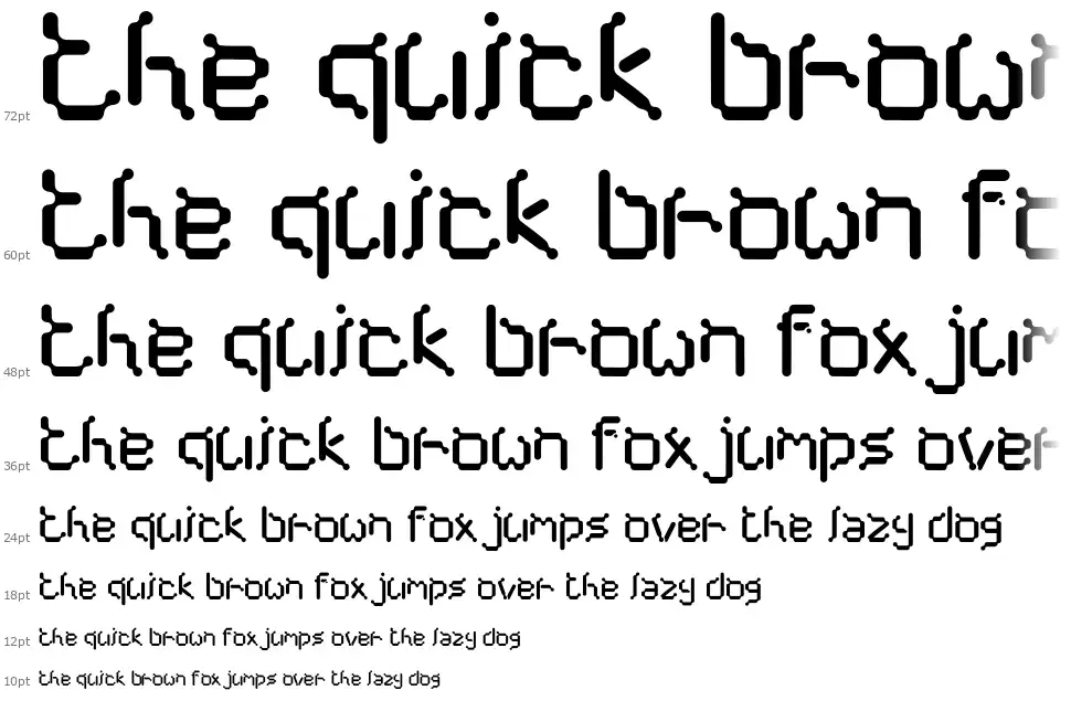 Cybernetfont waterfall