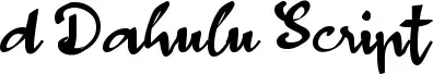d Dahulu Script