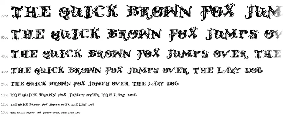 D Old Modernfont waterfall