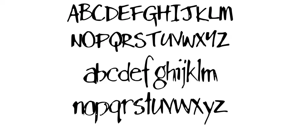 Dans Handfont specimens