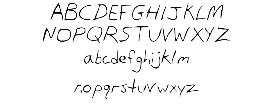 Dans Hand Spécimens Dans Handfont specimens