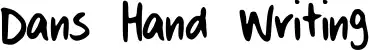 Dans Hand Writing