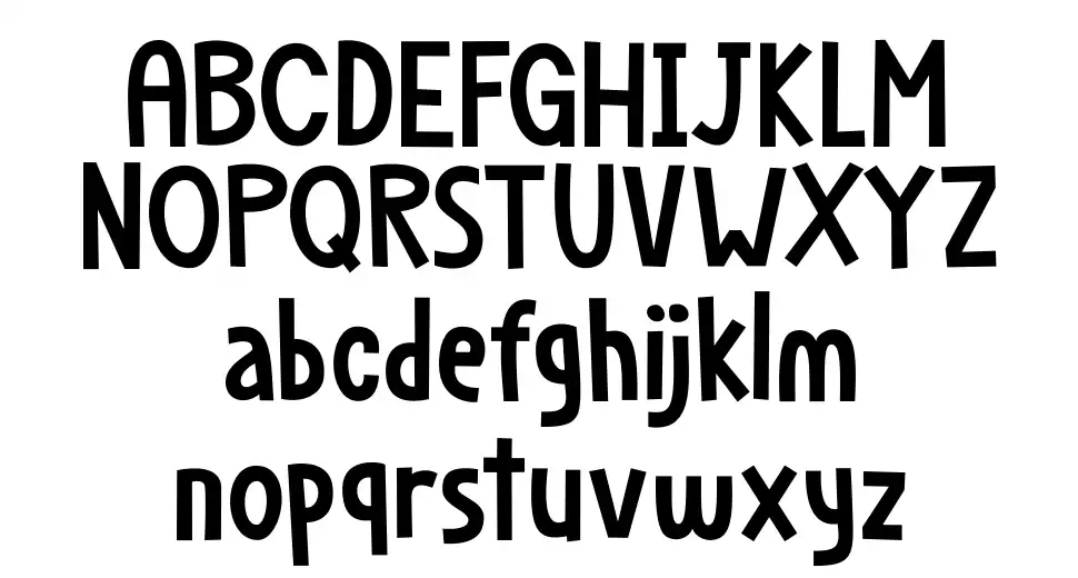 Dapplegrimfont specimens