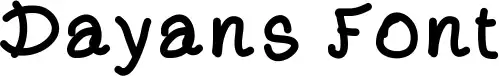 Dayans Font