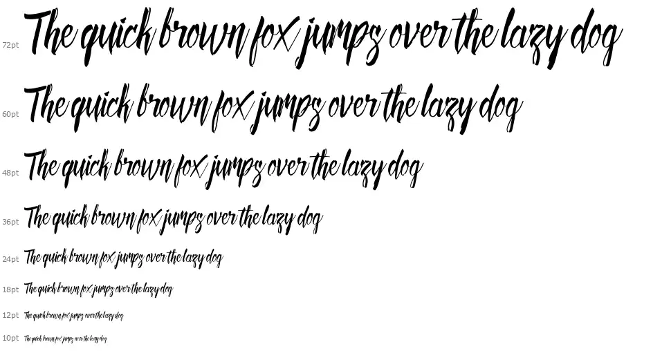 Deadhead Brushfont waterfall