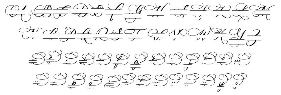 Dealova Monogramfont specimens