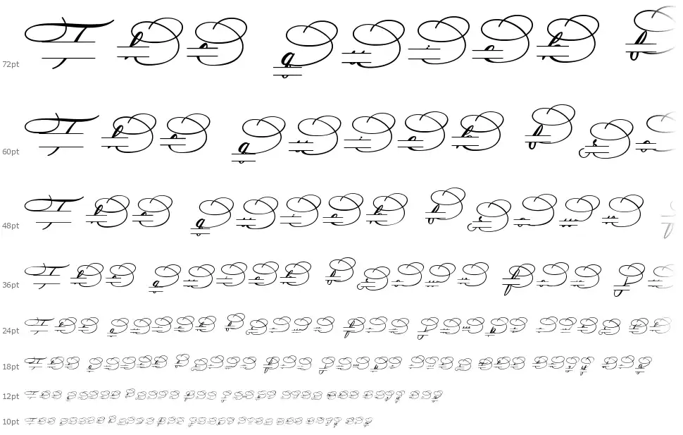 Dealova Monogramfont waterfall