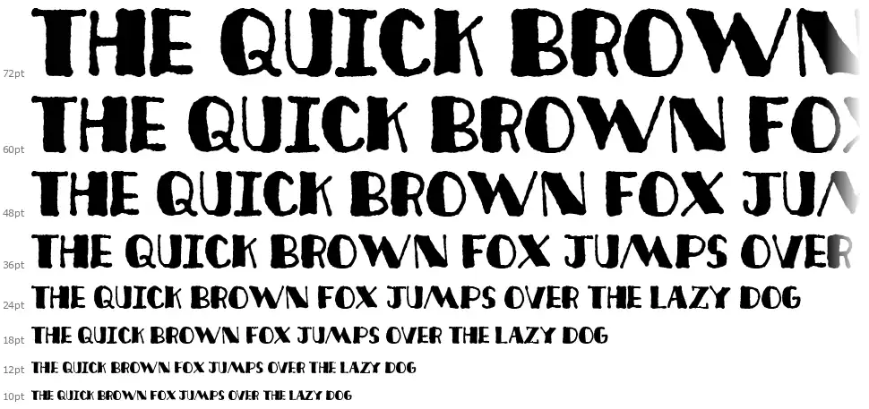 Deco Freehandfont waterfall